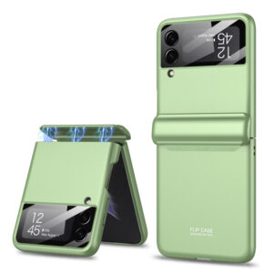 Luxury Premium Shockproof Magnetic Hard Phone Case Cover For Samsung Z Flip 3 5G/ Z Flip 3 5G - Light Green