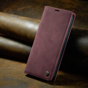Luxury Premium Magnetic Caseme Retro Flip Wallet Leather Case Cover and 3D Glass Protector For iPhone Series