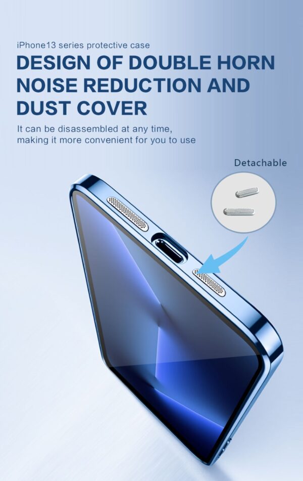 Luxury Lens Plating Protector Logo Cut Out Case Cover and 3D Glass Protector For iPhone Series - Image 7