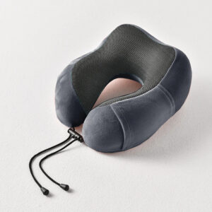 Memory Foam U-shaped Neck Soft Travel Pillow Massage - Black