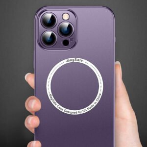 Luxury Premium Ultra Thin Matte Hard PC For Magsafe Magnetic Wireless Charging Case Cover For iPhone 11 Pro Max - Purple