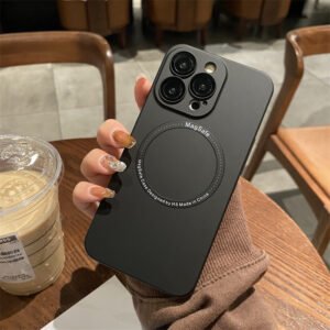 Luxury Premium Ultra Thin Matte Hard PC For Magsafe Magnetic Wireless Charging Case Cover For iPhone 11 Pro Max - Black