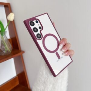 Luxury Premium Transparent Magsafe Wireless Charge Case Cover For Samsung Galaxy S23 Series