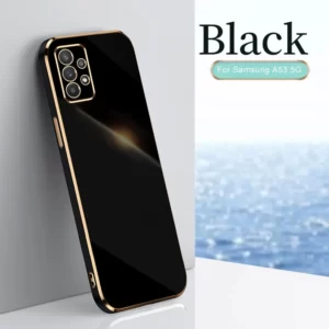 Luxury Premium Electroplated Gold Plated Case Cover and 3D Glass Protector For Samsung Galaxy A Series