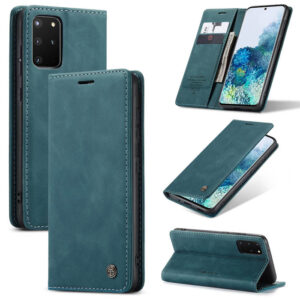 Luxury Premium Caseme Leather Wallet Case Cover Samsung Galaxy S20 Plus - Blue