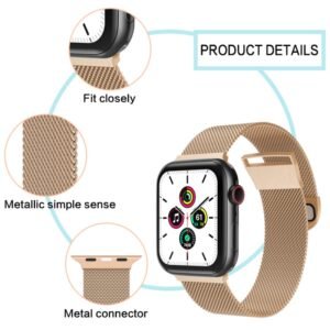 Milanese Magnetic Loop Strap bracelet Band For iWatch Series