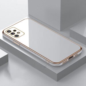 Luxury Premium Electroplated Gold Plated Case Cover and 3D Glass Protector For Samsung Galaxy A Series