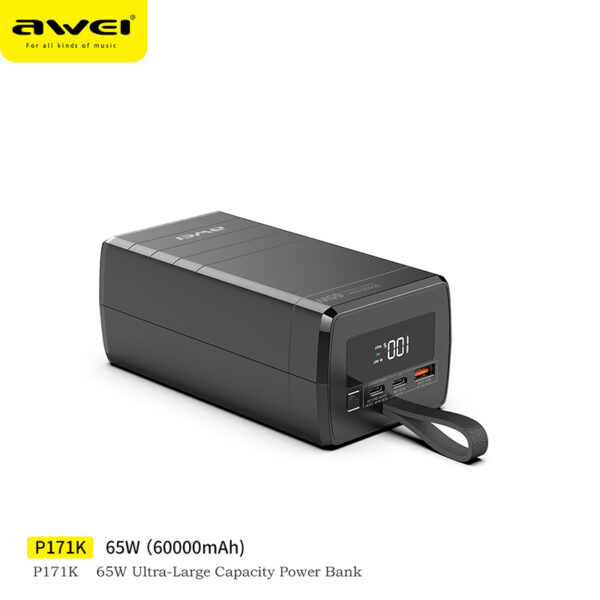 Awei P144K Power Bank 60000mAh 22.5W Outdoor Large Capacity Powerbank - Image 10