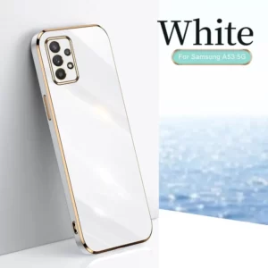 Luxury Premium Electroplated Gold Plated Case Cover and 3D Glass Protector For Samsung Galaxy A Series
