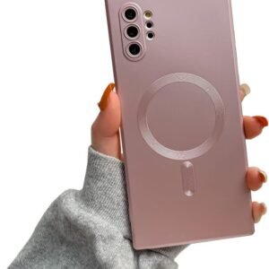 Magsafe Wireless Charging  Camera Lens Protection Case Cover For Samsung Galaxy Note 10 Plus - Rose Gold