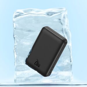 Baseus Power Bank 10000mAh Mini Magnetic Magsafe Wireless Fast Charge Powerbank - Black