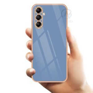 Luxury Premium Electroplated Gold Plated Case Cover and 3D Glass Protector For Samsung Galaxy A14/A34/A54