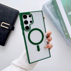 Luxury Premium Transparent Magsafe Wireless Charge Case Cover For Samsung Galaxy S23 Series