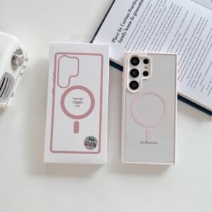 Luxury Premium Transparent Magsafe Wireless Charge Case Cover For Samsung Galaxy S23 Series