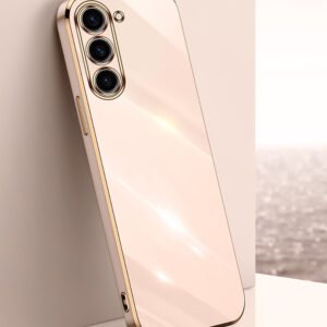 Luxury Premium Electroplated Gold Plated Case Cover and 3D Glass Protector For Samsung Galaxy A14/A34/A54