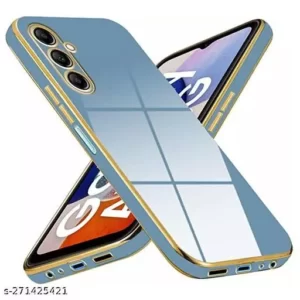 Luxury Premium Electroplated Gold Plated Case Cover and 3D Glass Protector For Samsung Galaxy A14/A34/A54