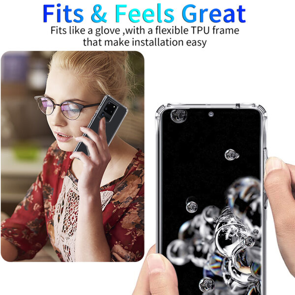 Luxury Premium Anti-Burst Transparent Case Cover For Samsung Galaxy S20 Ultra - Image 13