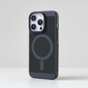 Luxury Premium Magnetic Grid Breathable Heat Dissipation Cooling Slim Case Cover For iPhone Series
