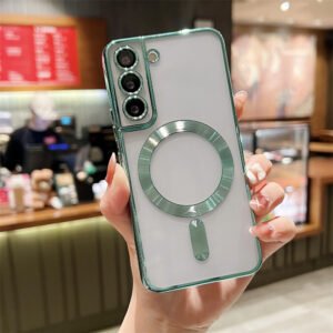 Luxury Premium Transparent Plating Anti-Scratch with Full Camera Cover For Samsung Galaxy S22/S22 Plus