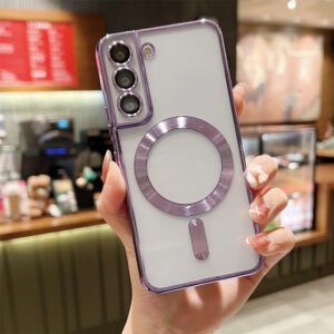 Luxury Premium Transparent Plating Anti-Scratch with Full Camera Cover For Samsung Galaxy S22/S22 Plus