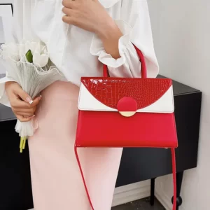 Luxury Premium New Fashion Single Shoulder Commuter Crossbody Designer Handbag - Red