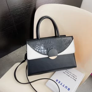 Luxury Premium New Fashion Single Shoulder Commuter Crossbody Designer Handbag - Black