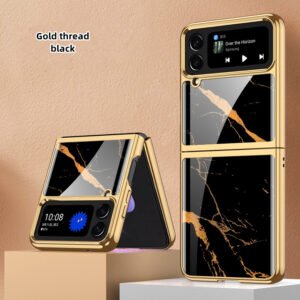 Luxury Premium Marble Patterned Case Cover For Samsung Galaxy Z Flipd 3/Z Flip 4