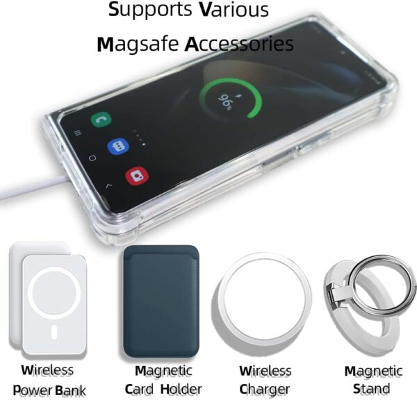 Luxury Premium Shockproof Clear MagSafe Magnetic Cover Case For Samsung Galaxy Z Fold 3/ Z Fold 4 - Image 11