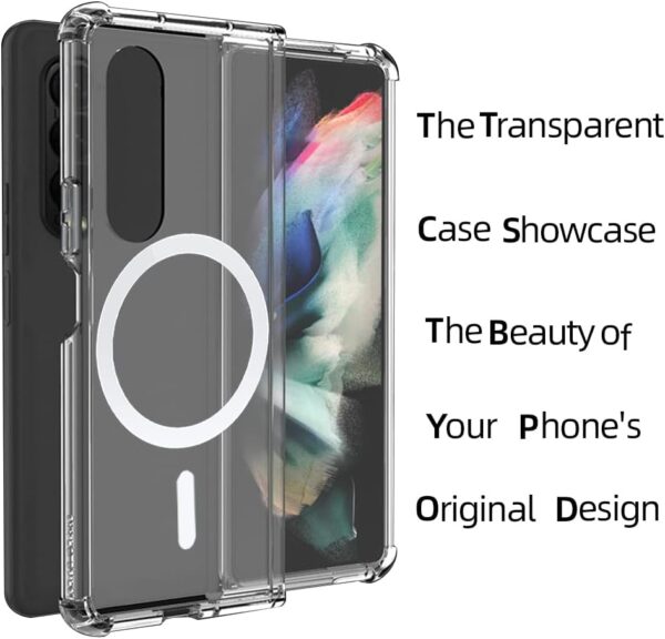 Luxury Premium Shockproof Clear MagSafe Magnetic Cover Case For Samsung Galaxy Z Fold 3/ Z Fold 4 - Image 15