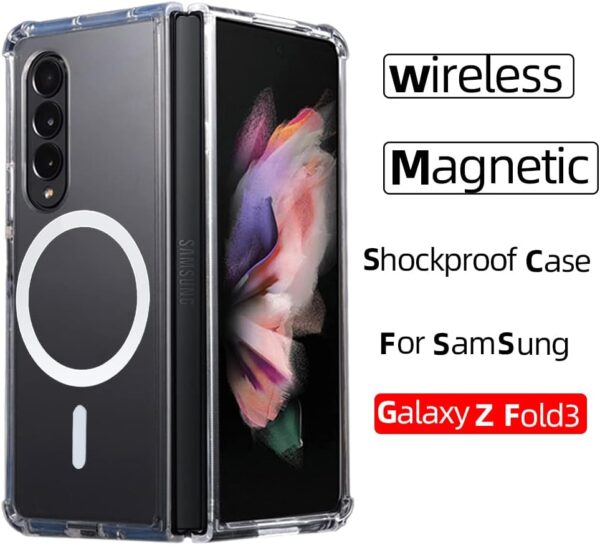 Luxury Premium Shockproof Clear MagSafe Magnetic Cover Case For Samsung Galaxy Z Fold 3/ Z Fold 4 - Image 16