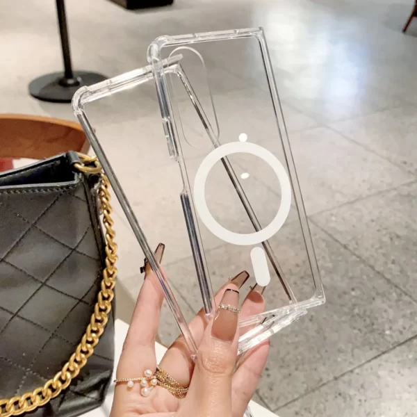 Luxury Premium Shockproof Clear MagSafe Magnetic Cover Case For Samsung Galaxy Z Fold 3/ Z Fold 4 - Image 30