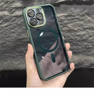 Luxury Shockproof Transparent Anti-fall Magsafe Clear Acrylic Hard Case Cover For iPhone Series