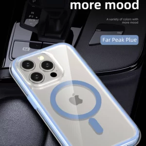 Airbag Anti-fall Clear Magsafe Candy Bumper Wireless Charging Case Cover For iPhone Series