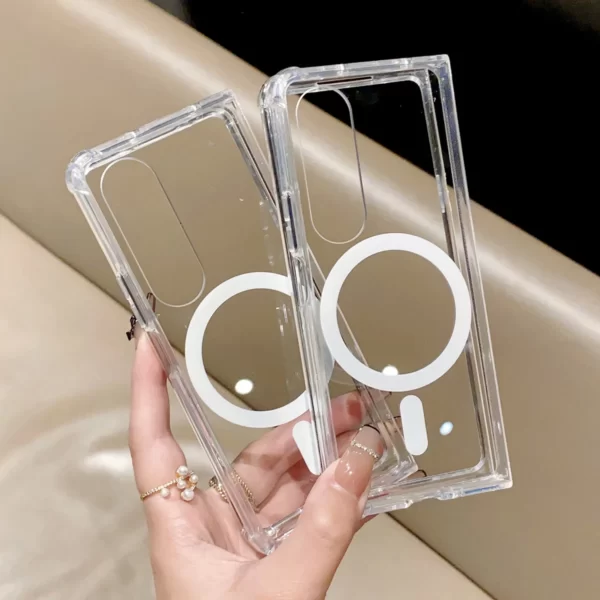 Luxury Premium Shockproof Clear MagSafe Magnetic Cover Case For Samsung Galaxy Z Fold 3/ Z Fold 4 - Image 33