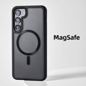 Luxury Premium Magsafe Matte Shockproof Bumper Hard Back Cover For Samsung Galaxy S23/S23 Plus - Samsung Galaxy S23