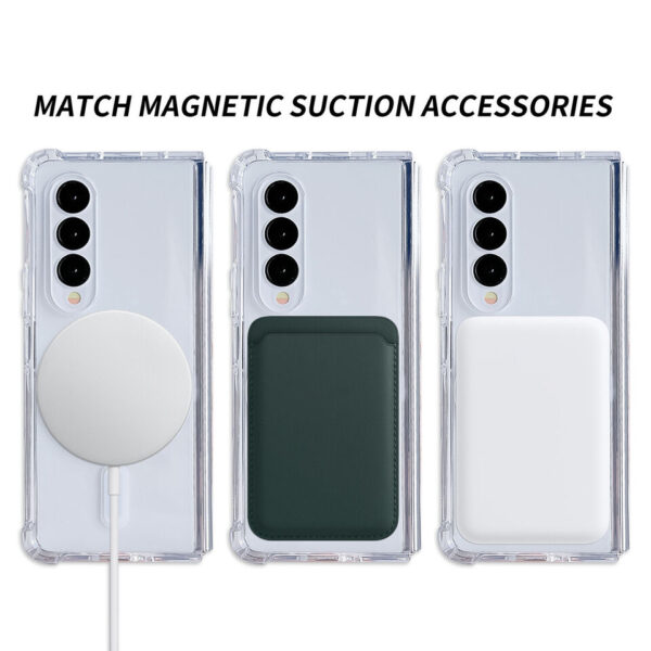 Luxury Premium Shockproof Clear MagSafe Magnetic Cover Case For Samsung Galaxy Z Fold 3/ Z Fold 4 - Image 35