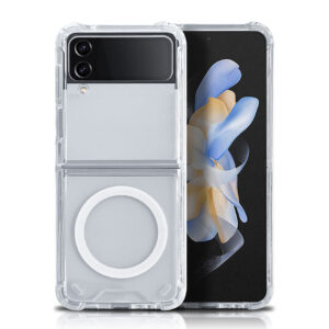 Luxury Premium Shockproof Clear MagSafe Magnetic Cover Case For Samsung Galaxy Z Flip 3/ Z Flip 4 - Samsung Z Flip 3