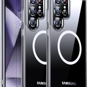 Luxury Premium Shockproof Clear MagSafe Magnetic Cover Case For Samsung Galaxy S22 Ultra/S23 Ultra - Samsung S22 Ultra