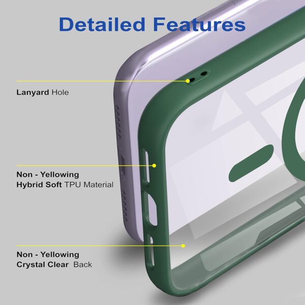 Luxury Premium Magsafe Transparent TPU Bumber Case Cover For Samsung Galaxy S24 Ultra - Image 4