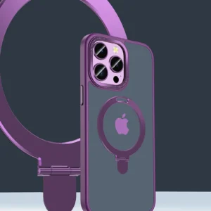 Luxury Premium Traslucent Case Cover With Ring Stand For iPhone Series