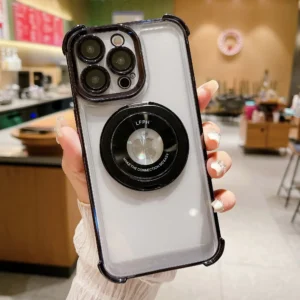 Luxury Premium Magnet Wireless Charging Shockproof Transparent Soft Silicone Case Cover For iPhone 11 Pro Max/12 Pro Max
