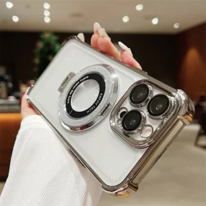 Luxury Premium Magnet Wireless Charging Shockproof Transparent Soft Silicone Case Cover For iPhone 13 Pro/14 Pro