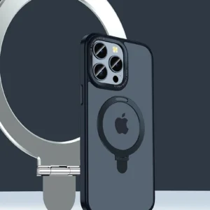 Luxury Premium Traslucent Case Cover With Ring Stand For iPhone Series