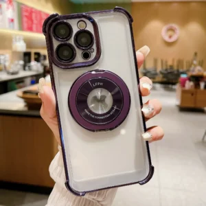 Luxury Premium Magnet Wireless Charging Shockproof Transparent Soft Silicone Case Cover For iPhone 11 Pro Max/12 Pro Max