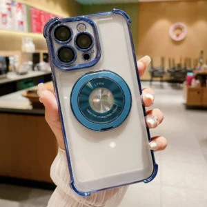 Luxury Premium Magnet Wireless Charging Shockproof Transparent Soft Silicone Case Cover For iPhone 11 Pro Max/12 Pro Max