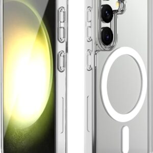 Luxury Premium Clear Crystal Clear Slim Fit Thin Transparent TPU Magsafe Case Cover For Samsung S24/S24 Plus - Samsung S24 Plus