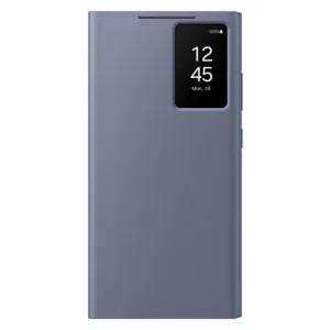 Original Samsung Galaxy Clear View Flip Case Cover with a Sensor For Galaxy S24 Ultra - Violet