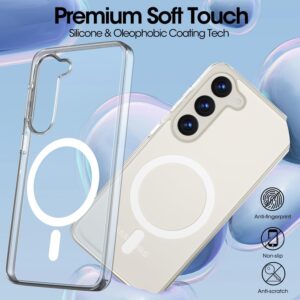 Luxury Premium Clear Crystal Clear Slim Fit Thin Transparent TPU Magsafe Case Cover For Samsung S24/S24 Plus - Samsung S24