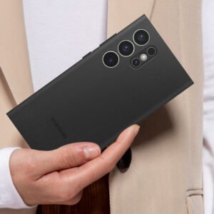 Original Samsung Galaxy Clear View Flip Case Cover with a Sensor For Galaxy S24 Ultra - Black