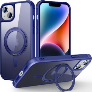 Luxury Premium Traslucent Case Cover With Ring Stand For iPhone 15/15 Plus